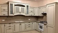 Угловая кухня прованс Массив бука 370х270 см (фото 2)