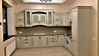 Угловая кухня прованс Массив бука 370х270 см (фото 1)