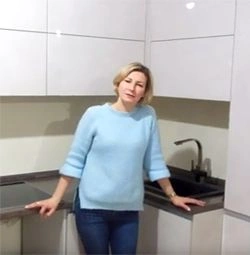Видео-отзыв о мебели РЯ181013 для кухни от студии EVO кухни