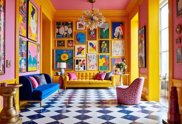 Интерьер в стиле поп-арт