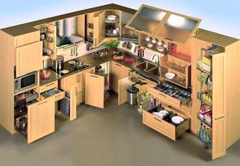 Шкафы кухонные (варианты исполнения)