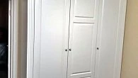 Шкаф трехдверный распашной МДФ Эмаль белая (фото 1)
