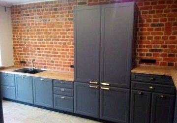 Угловая кухня с порталом Panfasad пленка/МДФ ИТ190408