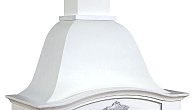 Вытяжка Viaona Cappe Лилия 90 с декором руджери inca 900 белый муар (фото 1)