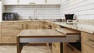 Угловая кухня модерн Cleaf Sherwood пластик/МДФ РБ181003 (фото 9)