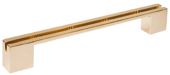 Bilbao Herrajes Ручка-скоба 160-192 мм, отделка золото глянец, под вставку