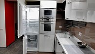 Угловая кухня хай-тек пластик/МДФ/ЛДСП Luxe Blanco РД17091 (фото 6)