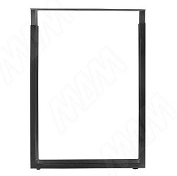 Опора для стола П-образная, 60х30, H825-875(+10мм), черный