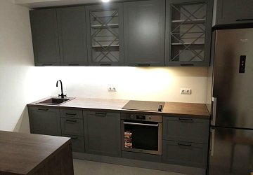 Прямая кухня РК201006 МДФ Эмаль 