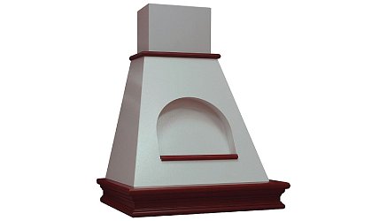 Viaona Cappe Пента 60 с окном inca 900 серо-золотой1