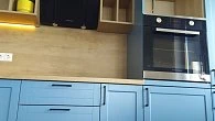 Угловая кухня C8 МДФ эмаль матовая RAL 5024 pastel blue ШТ200301 (фото 7)