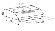 Вытяжка LEX SIMPLE 2M 600 WHITE (фото 8)