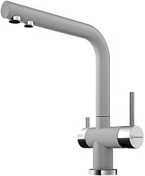 Смеситель Omoikiri Nagano-GR латунь/гранит/leningrad grey1