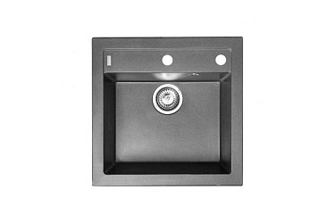 ALVEUS FORMIC 20 GRANITAL+ STEEL-G04M 520x510x200;1x с сифоном 11277491