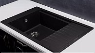 Мойка KUPPERSBERG MILA 1B1D BLACK композитная (фото 3)