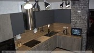 Угловая кухня лофт Родос-2/Пост Supermatt пластик/МДФ РР190601 (фото 3)