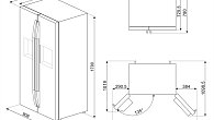 Холодильник Smeg SBS63XDF (фото 3)