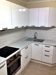 Угловая кухня модерн пластик/МДФ/ЛДСП РЯ1807011