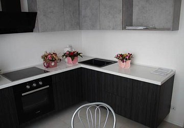 Угловая кухня лофт пластик/МДФ РЧ191204