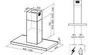 Вытяжка FABER STILO ISOLA/SP EV8 X A120 (фото 5)