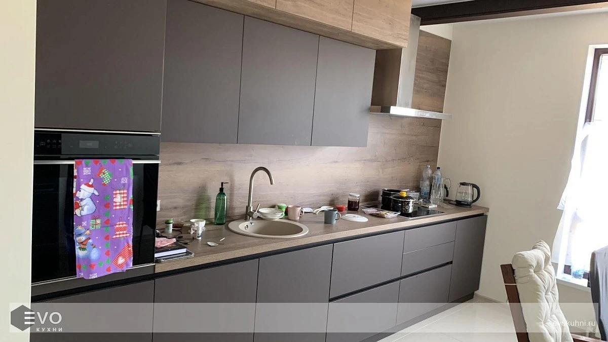 Кухня прямая РН210101 Fenix (фото 1)