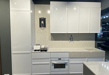 Прямая кухня модерн Deco Romb/Line эмаль/МДФ ШР191102 