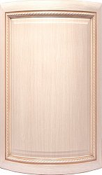 713 дверь гнутая Турин-3 ПП Молочный Светлая