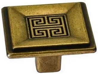 Citterio Giulio Ручка-кнопка, бронза античная красная