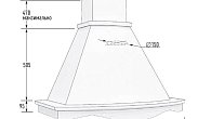 Вытяжка Viaona Cappe Маргарита 90 c ВМ-550 ERA (elica) белый муар (фото 6)