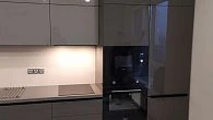 Прямая кухня модерн Alvic Базальт/Luxe Lava пластик/МДФ ИТ200101 (фото 3)