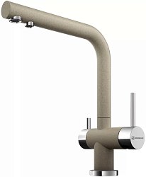 Смеситель Omoikiri Nagano-CA латунь/гранит/карамель1