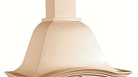 Вытяжка Viaona Cappe Лилия 90 с часами c ВМ-550 ERA (elica) бежевый муар (фото 1)