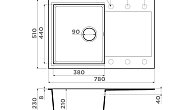 Мойка Omoikiri Daisen 78T-SA Tetogranit/бежевый (фото 2)