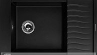 Мойка KUPPERSBERG MILA 1B1D BLACK METALLIC композитная (фото 1)