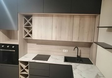 Кухня РН201001 ПВХ серый