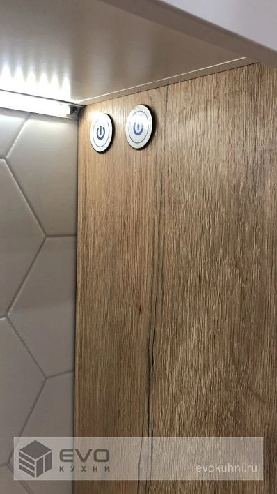 Прямая кухня модерн пленка/МДФ с барной стойкой ЛЛ191003 (фото 5)