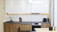 Прямая кухня модерн Cleaf Kensicton Park пластик/МДФ/ЛДСП ИТ190609 (фото 5)
