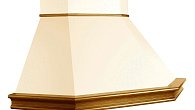Вытяжка Viaona Cappe Дора угловая с ВМ-750/70 new faber бежевый муар (фото 1)