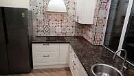 Угловая кухня с островом классика Лонгфорд Айвори пленка/МДФ РС200404 (фото 5)