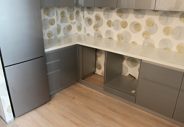 Угловая кухня лофт пластик/МДФ/акрил РН200802