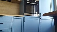 Угловая кухня C8 МДФ эмаль матовая RAL 5024 pastel blue ШТ200301 (фото 5)