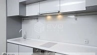 Прямая кухня хай-тек Альвик Blanco Colonal пластик/МДФ/ЛДСП РЯ180406 (фото 10)