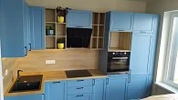 Угловая кухня C8 МДФ эмаль матовая RAL 5024 pastel blue ШТ200301 (фото 10)
