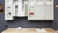 Угловая кухня скандинавский стиль эмаль/МДФ 4800 см (фото 6)