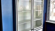 Шкаф со стеклом двухдверный МДФ Эмаль белая (фото 2)