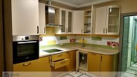 Угловая кухня модерн эмаль/МДФ 295х185 см (фото 6)