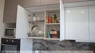 Прямая кухня модерн Alvic Blanco/Alvic Metaldeco пластик/МДФ ИП190503 (фото 8)