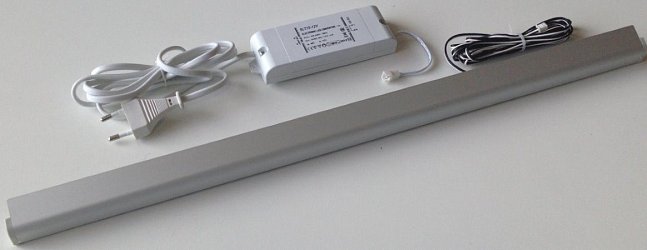 Комплект светильников LED для сушек в базу 450 (373 мм), 4200K, отделка алюминий