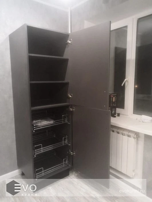 Кухня МР210104 Cleaf piombo пластик (фото 6)