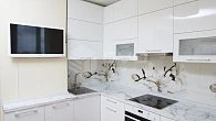 Угловая кухня модерн акриловый пластик/МДФ РН190604 (фото 1)